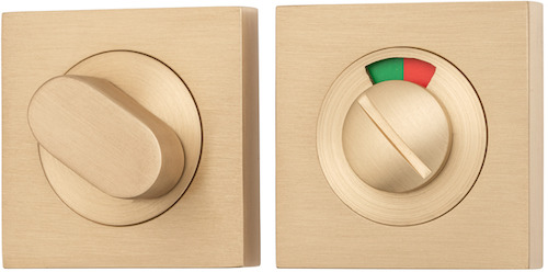 20116 - Privacy Turn With Indicator - Square - Brushed Brass