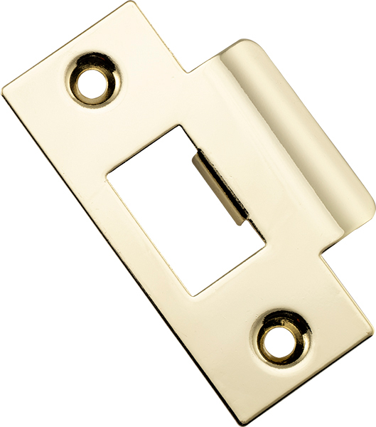 20490 - Metal Door Tube Latch Striker - Polished Brass
