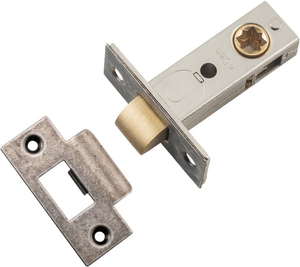 21501 - Hard Sprung Split Cam Tube Latch - 45mm Backset - Distressed Nickel