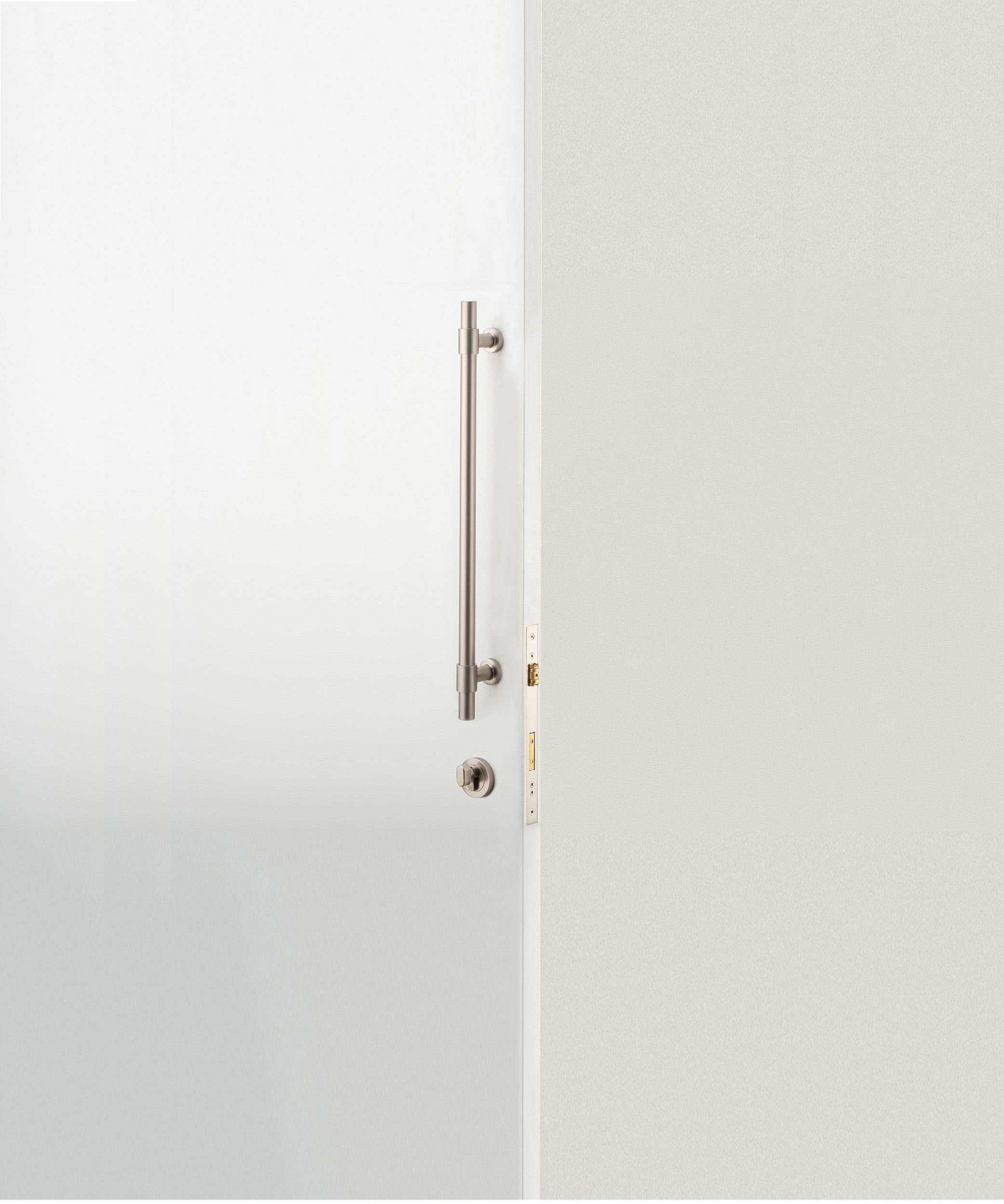 17156KENTR60KT - Brunswick Pull Handle - 600mm Entrance Kit with Separate High Security Lock - Brushed Gold PVD - Entrance
