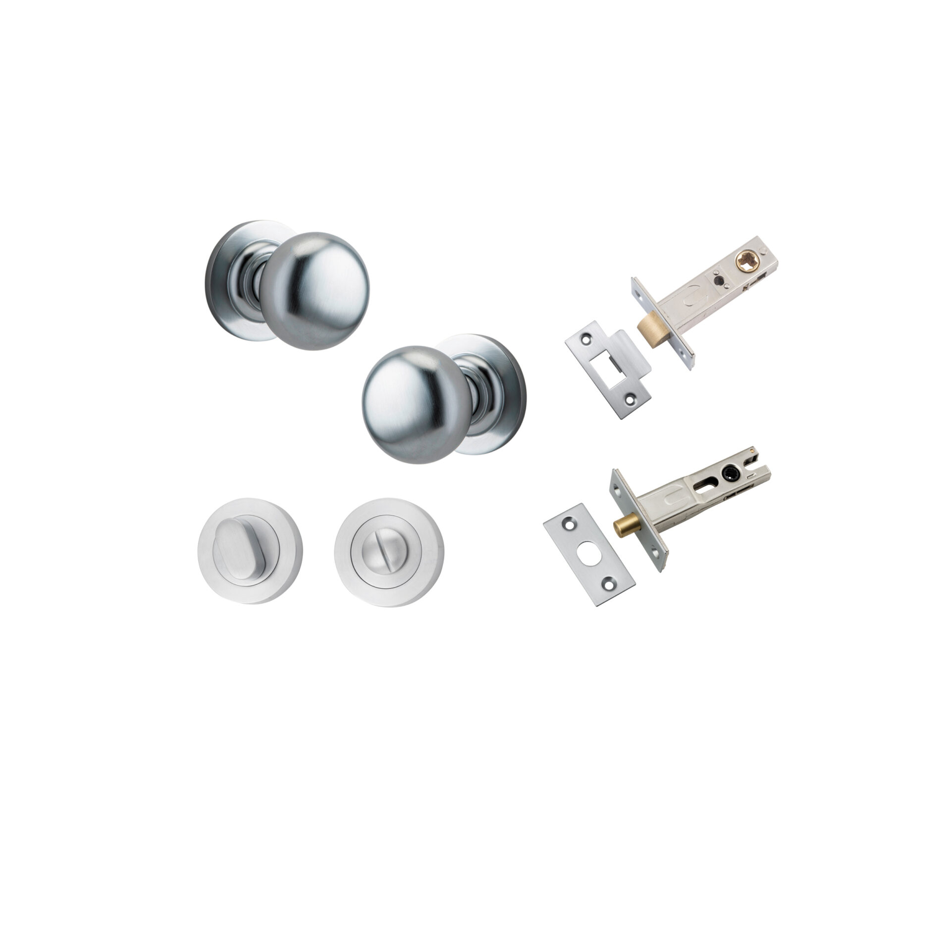 Cambridge Knob - Round Rose Privacy Kit with Separate Privacy Turn