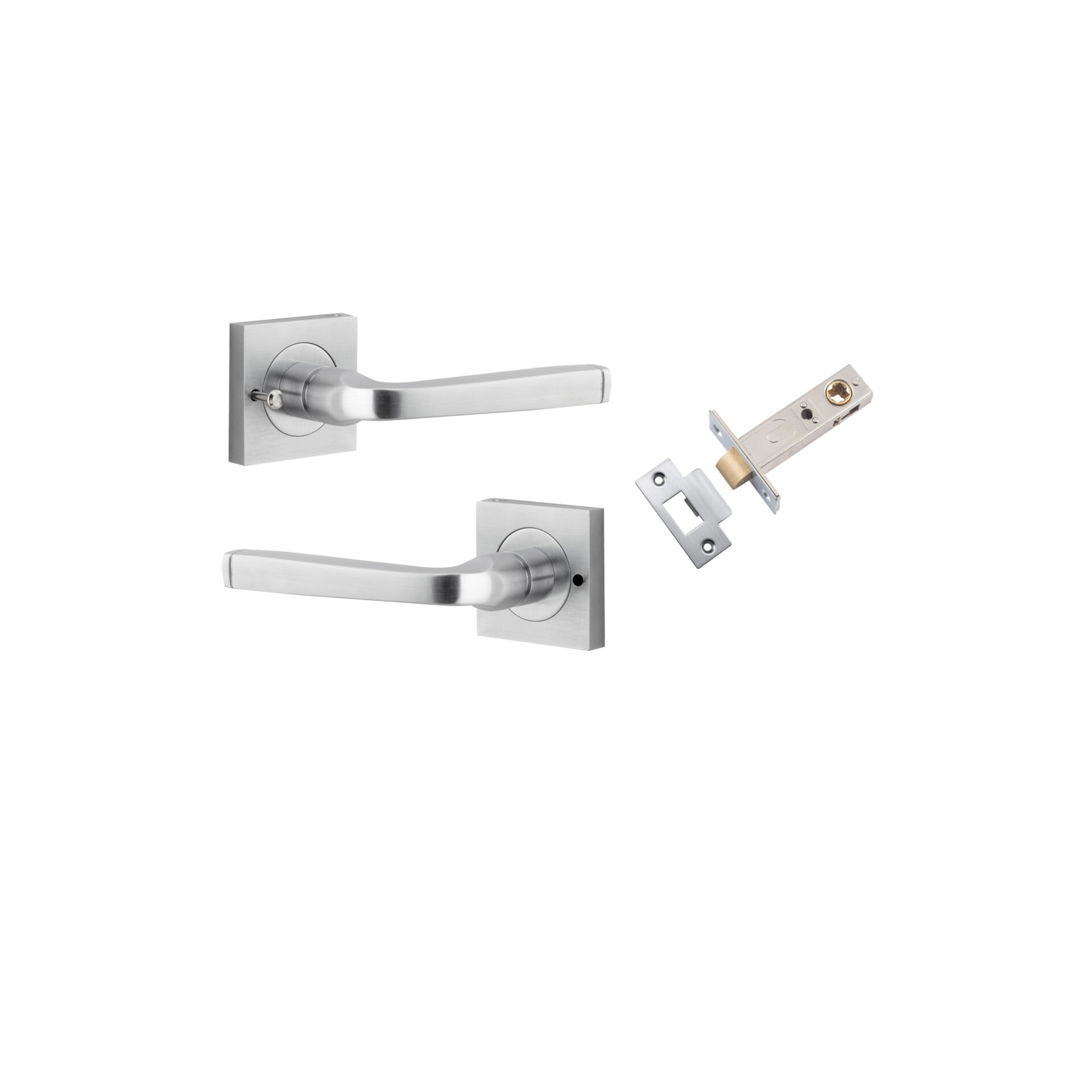 Annecy Lever - Square Rose (Inbuilt Privacy)