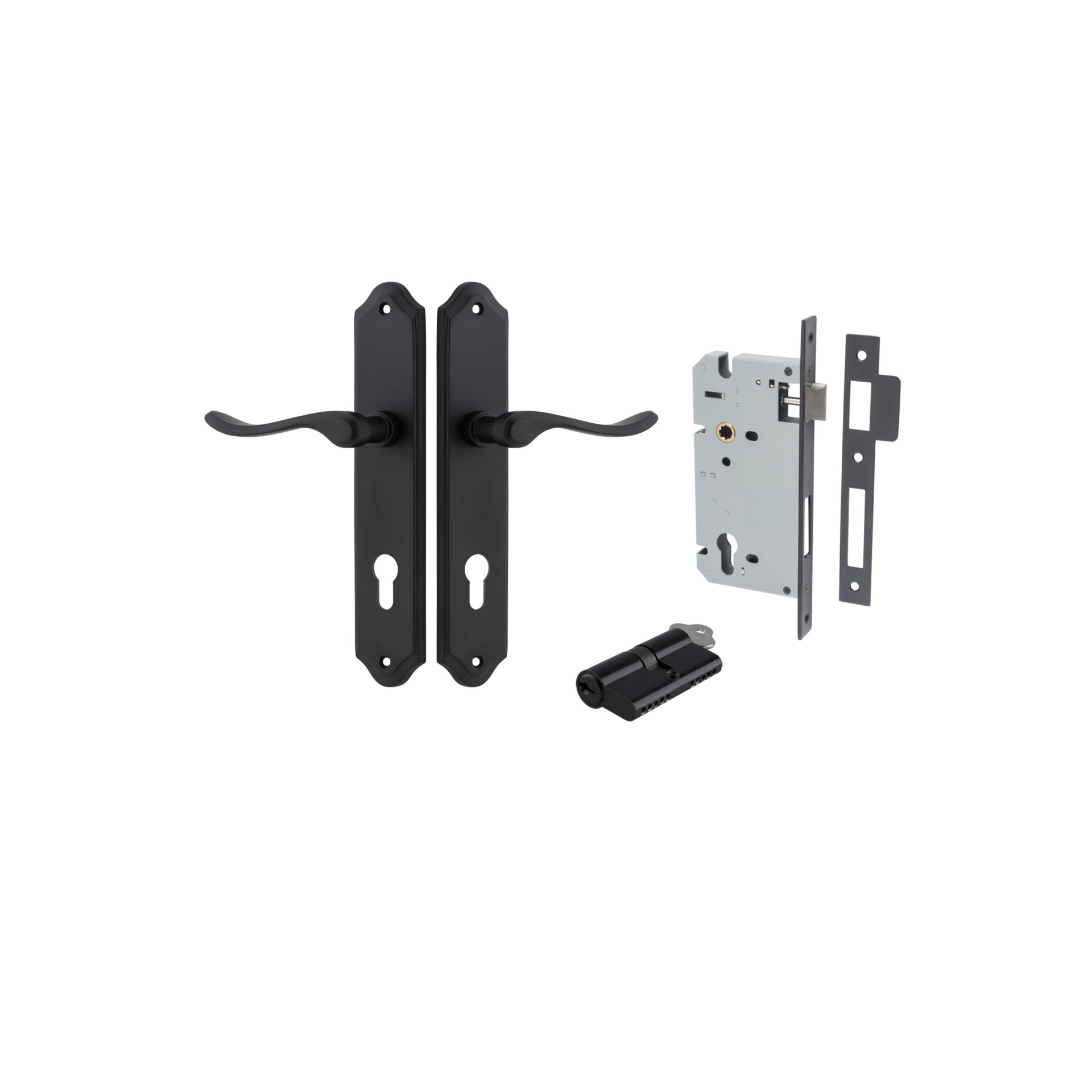 Stirling Lever - Shouldered Backplate Entrance Kit with High Security Lock