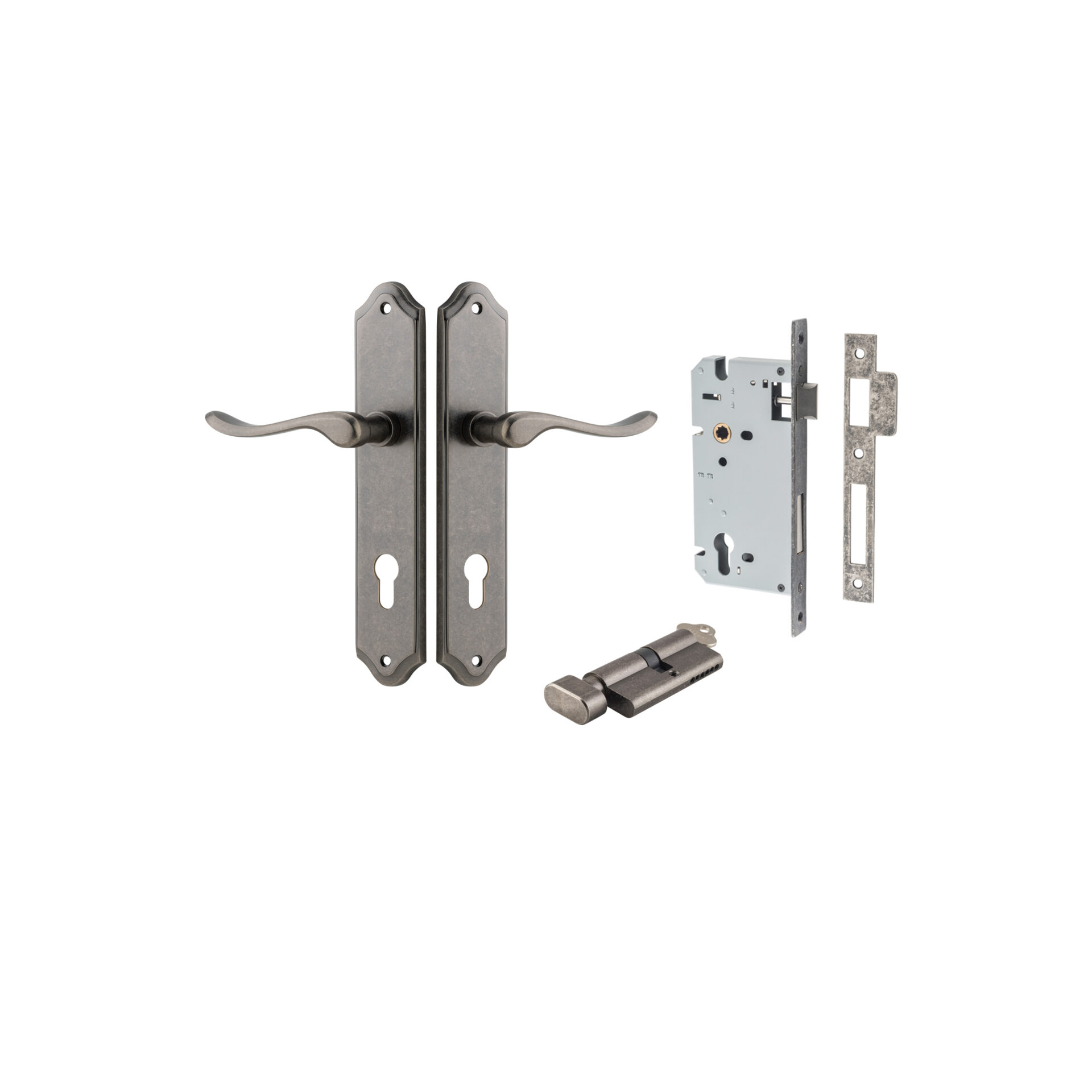 Stirling Lever - Shouldered Backplate Entrance Kit with High Security Lock