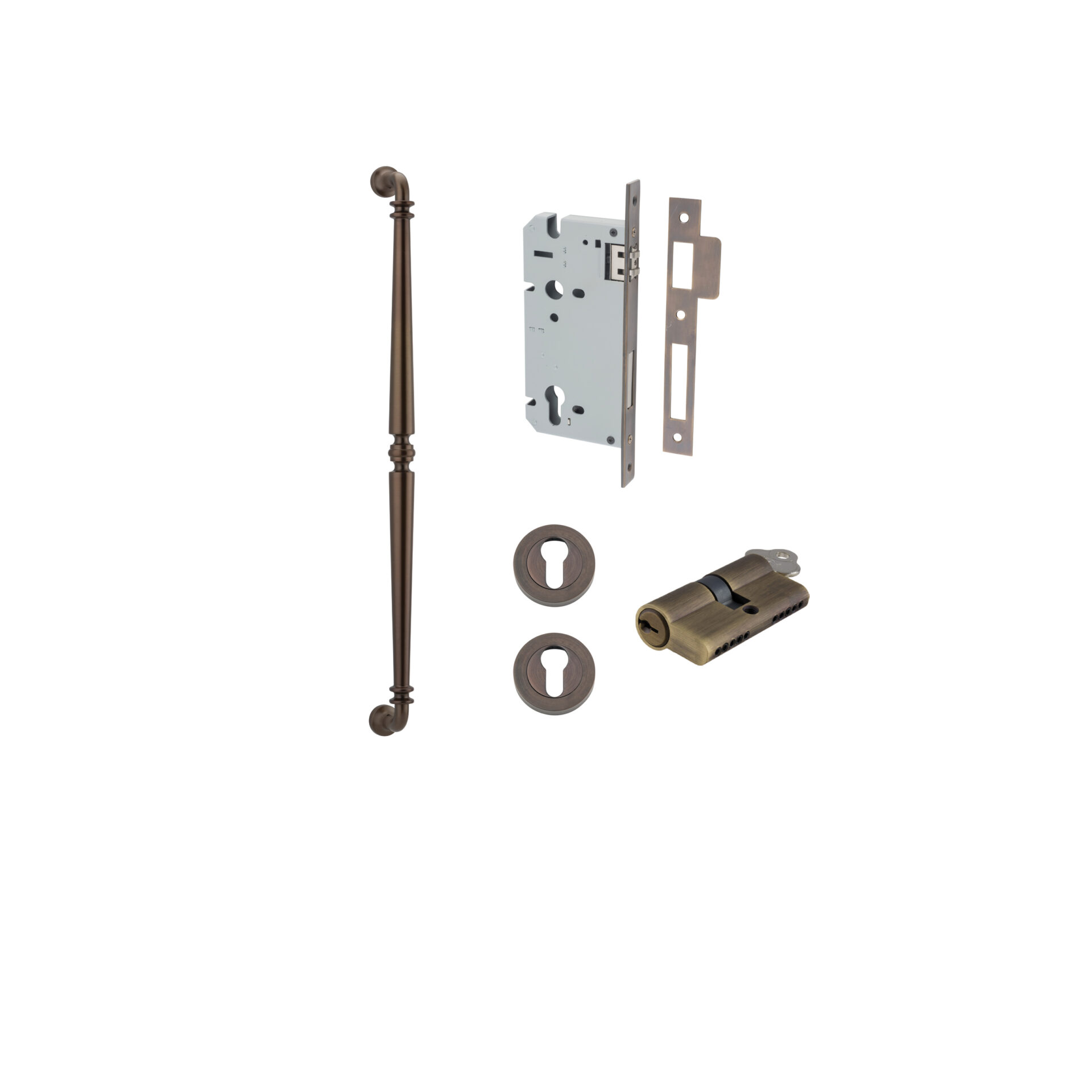 Sarlat Pull Handle - 600mm Entrance Kit with Separate High Security Lock