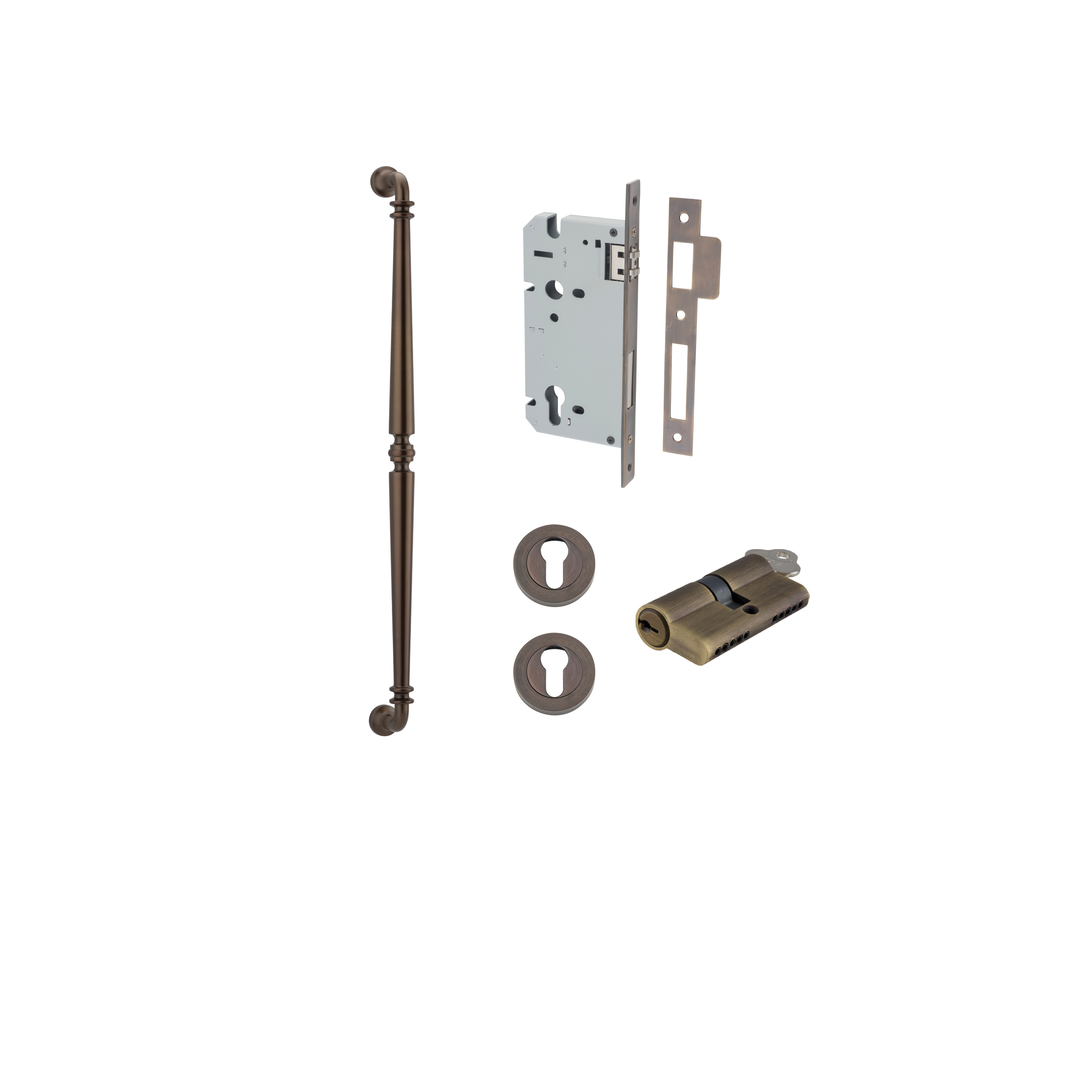 Lock Pull Kit Sarlat Pull Handle - 600mm Entrance Kit with Separate High Security ...