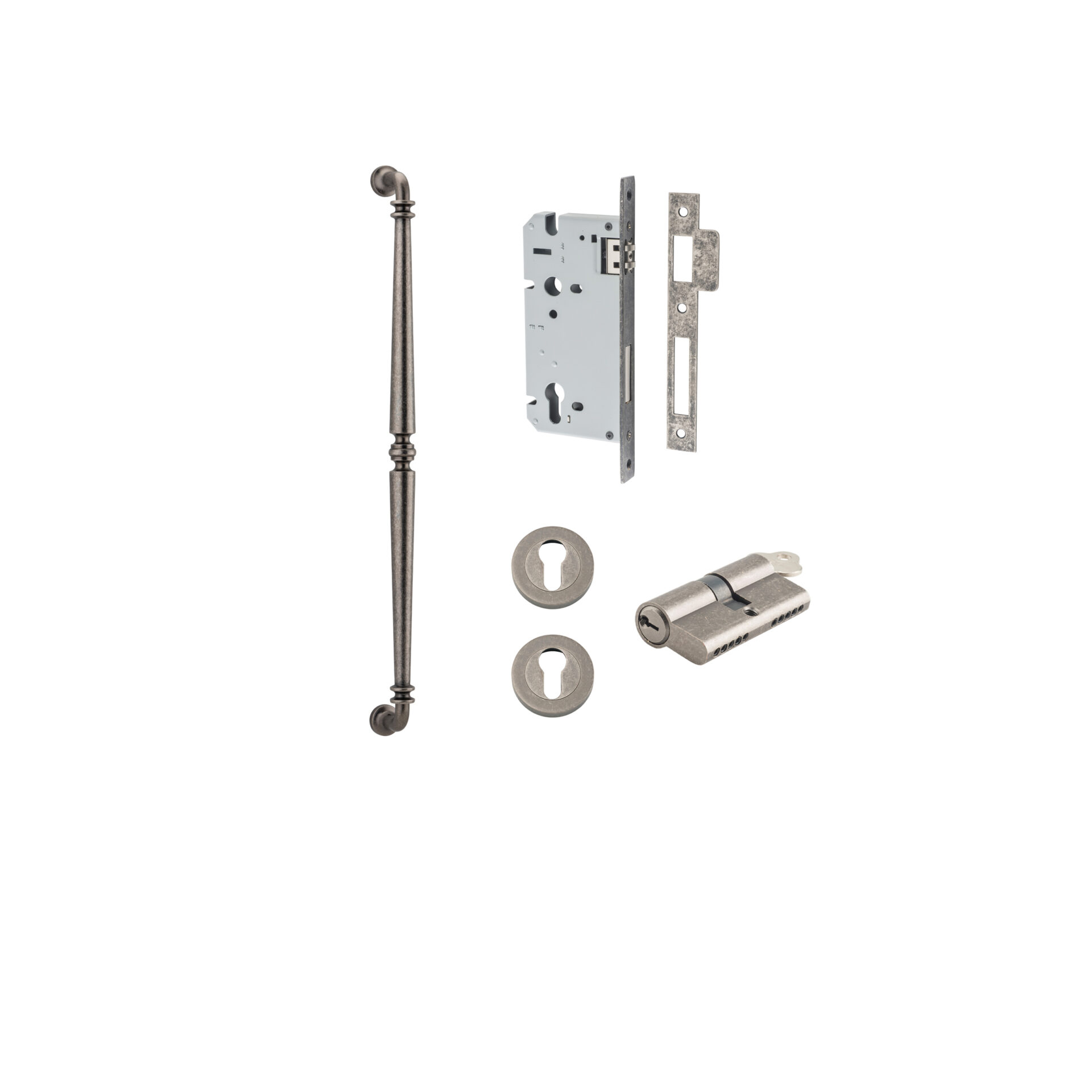 Sarlat Pull Handle - 600mm Entrance Kit with Separate High Security Lock