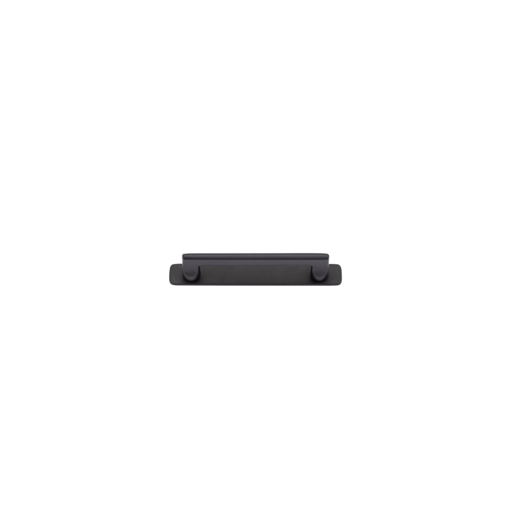 20883B - Baltimore Cabinet Pull with Backplate - CTC128mm - Matt Black