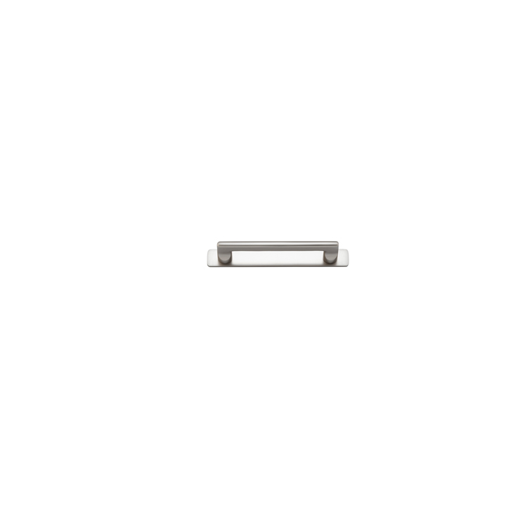 20889B - Baltimore Cabinet Pull with Backplate - CTC128mm - Satin Nickel