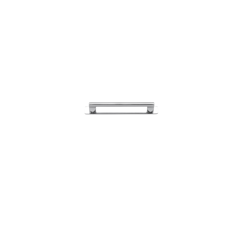 20894B - Baltimore Cabinet Pull with Backplate - CTC160mm - Polished Chrome
