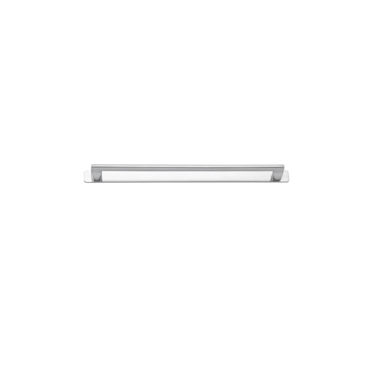 20915B - Baltimore Cabinet Pull with Backplate - CTC320mm - Brushed Chrome