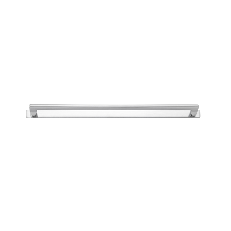 20925B - Baltimore Cabinet Pull with Backplate - CTC450mm - Brushed Chrome