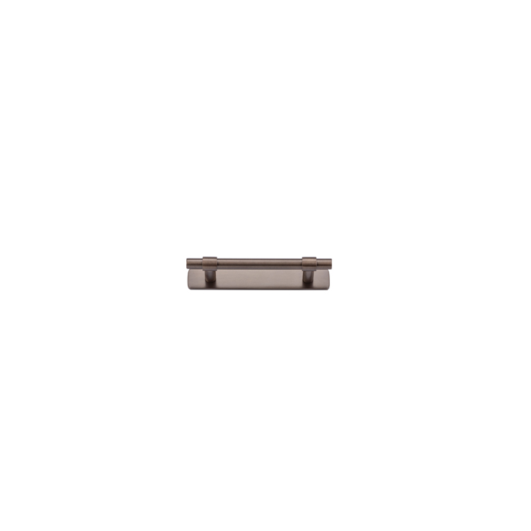 20991B - Helsinki Cabinet Pull with Backplate - CTC96mm - Signature Brass
