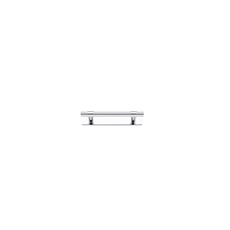 20994B - Helsinki Cabinet Pull with Backplate - CTC96mm - Polished Chrome