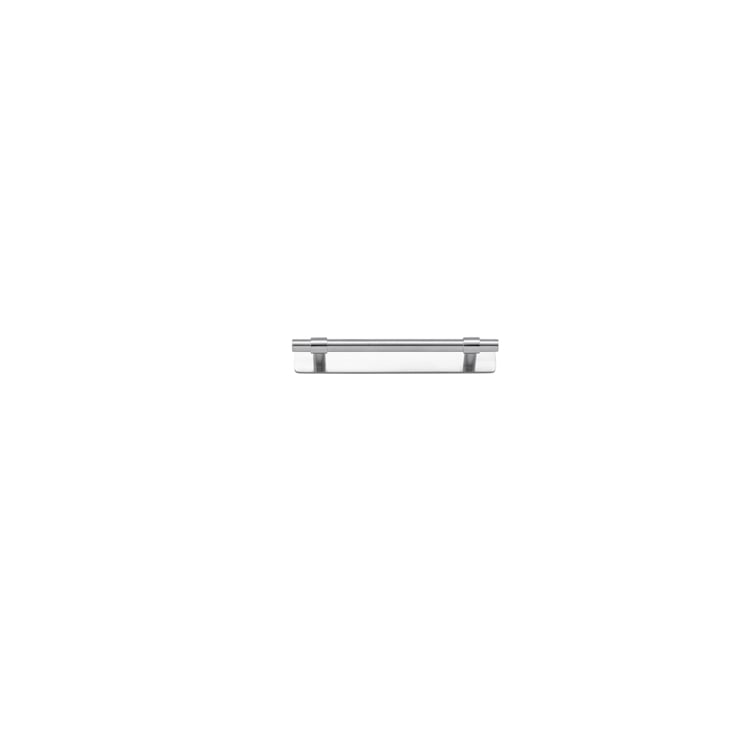 21005B - Helsinki Cabinet Pull with Backplate - CTC128mm - Brushed Chrome