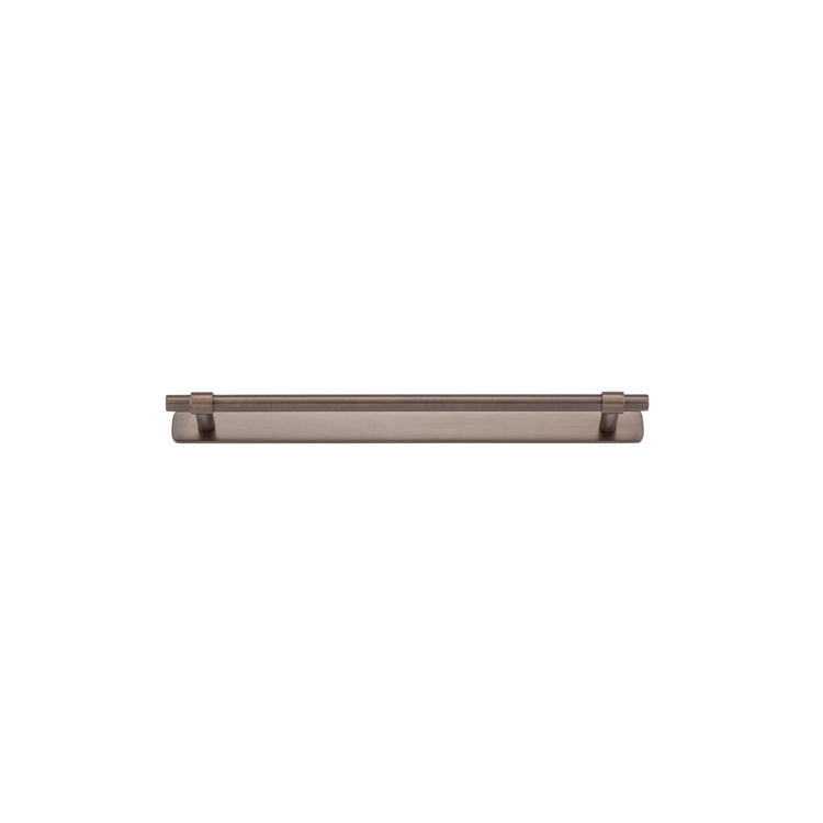 21021B - Helsinki Cabinet Pull with Backplate - CTC256mm - Signature Brass