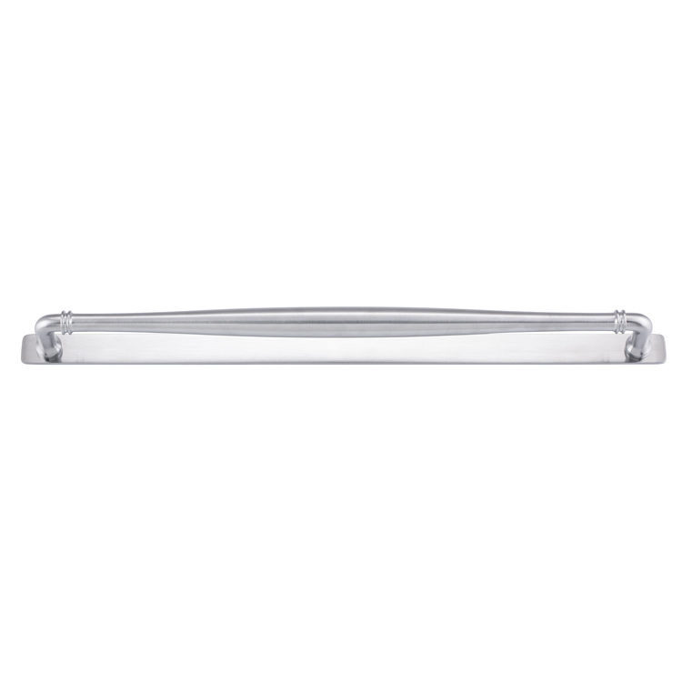 21105B - Sarlat Cabinet Pull with Backplate - CTC450mm - Brushed Chrome