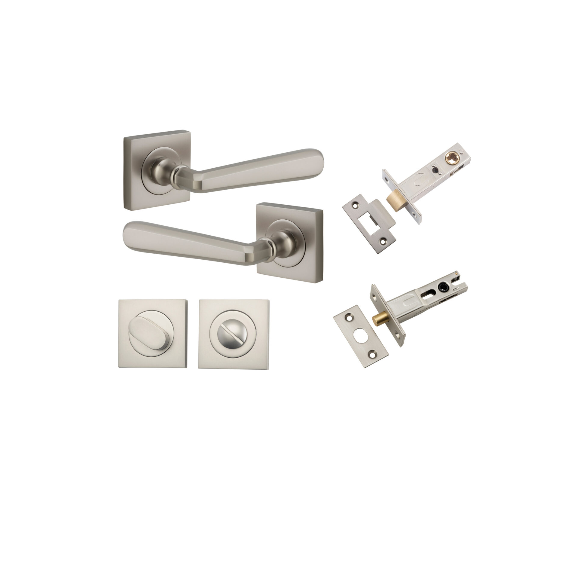 Copenhagen Lever - Square Rose Privacy Kit with Separate Privacy Turn