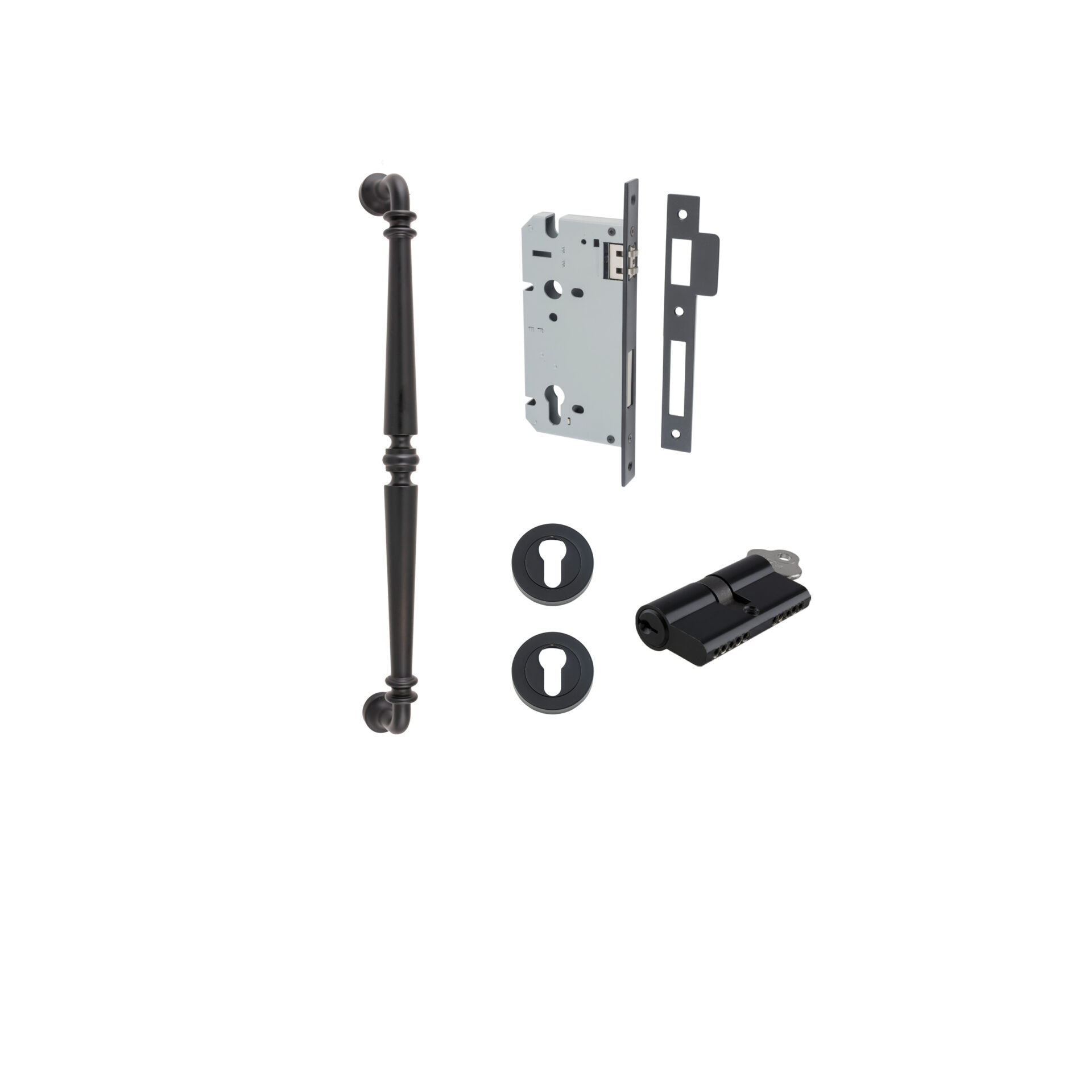 Sarlat Pull Handle - 450mm Entrance Kit with Separate High Security Lock