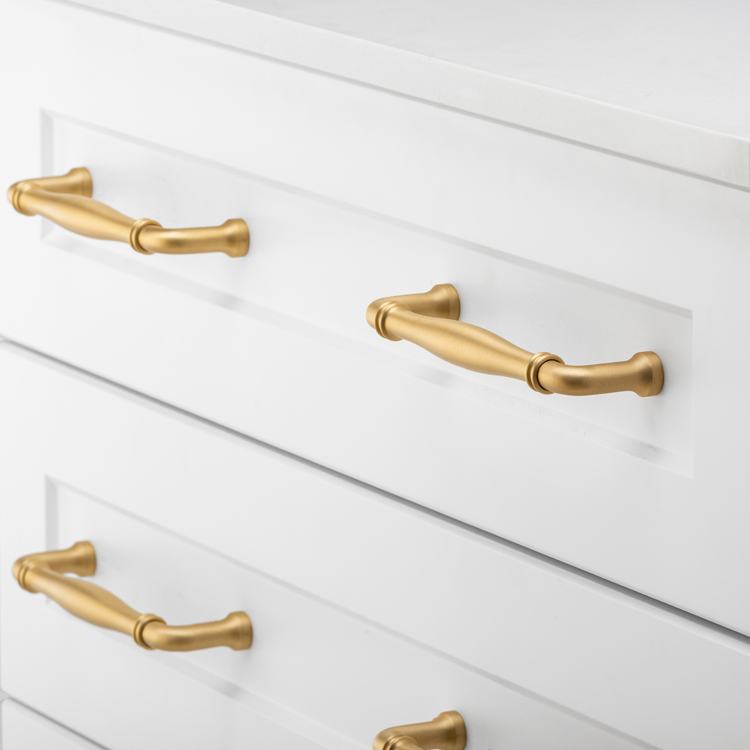 21076 - Sarlat Cabinet Pull - CTC160mm - Brushed Brass