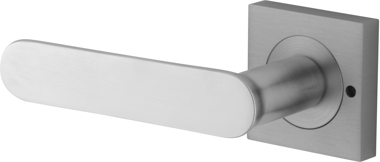 0405KIBPRIV60 - Bronte Lever - Square Rose Privacy Kit (Inbuilt Privacy) - Brushed Chrome - Privacy