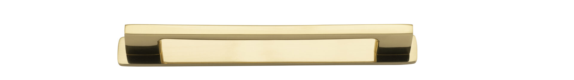0516B - Cali Cabinet Pull with Backplate - CTC 160mm - Polished Brass