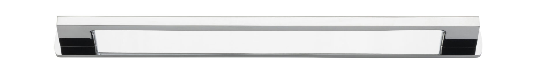 0533B - Cali Cabinet Pull with Backplate - CTC 256mm - Polished Chrome