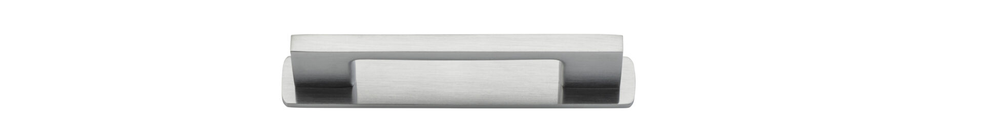 0534B - Cali Cabinet Pull with Backplate - CTC 96mm - Brushed Chrome