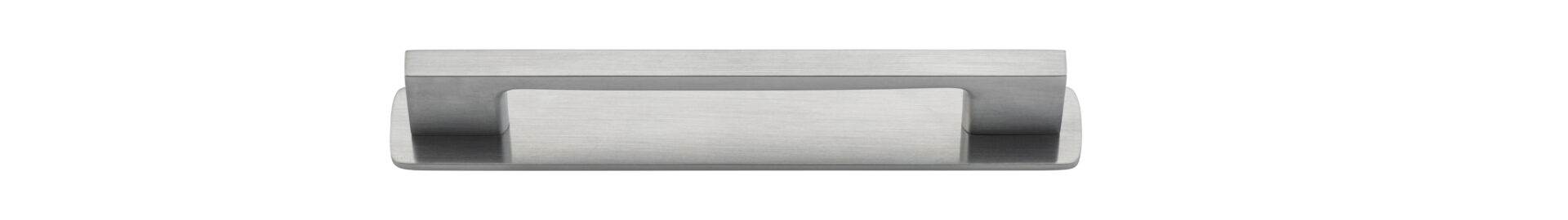 0535B - Cali Cabinet Pull with Backplate - CTC 128mm - Brushed Chrome