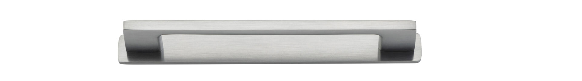 0536B - Cali Cabinet Pull with Backplate - CTC 160mm - Brushed Chrome