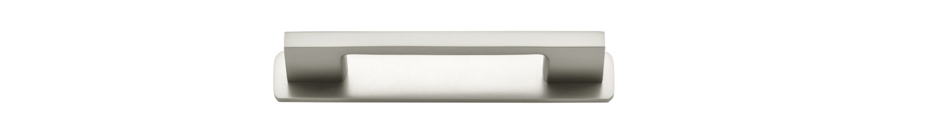 0550B - Cali Cabinet Pull with Backplate - CTC 96mm - Satin Nickel