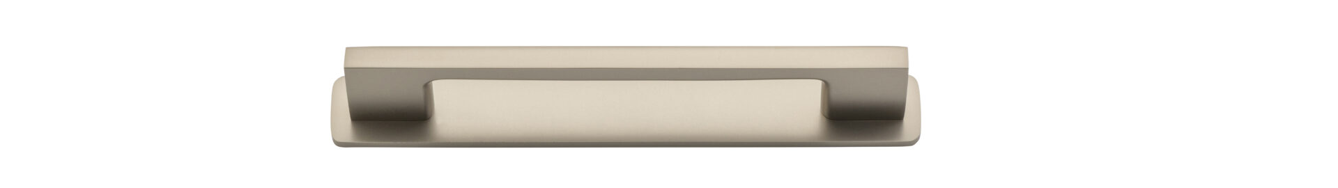 0551B - Cali Cabinet Pull with Backplate - CTC 128mm - Satin Nickel