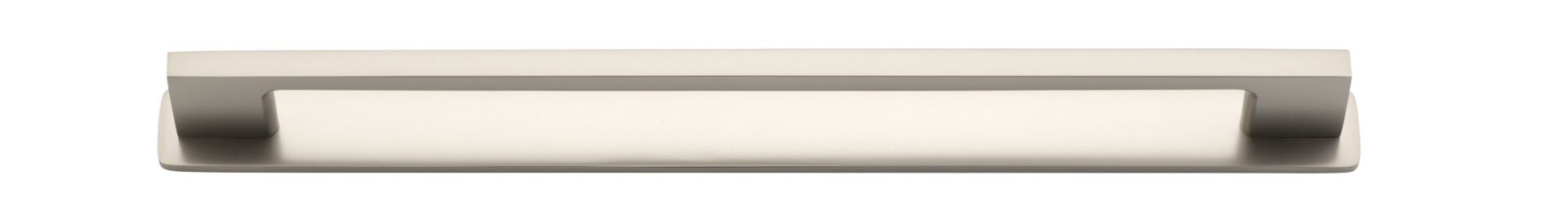 0553B - Cali Cabinet Pull with Backplate - CTC 256mm - Satin Nickel