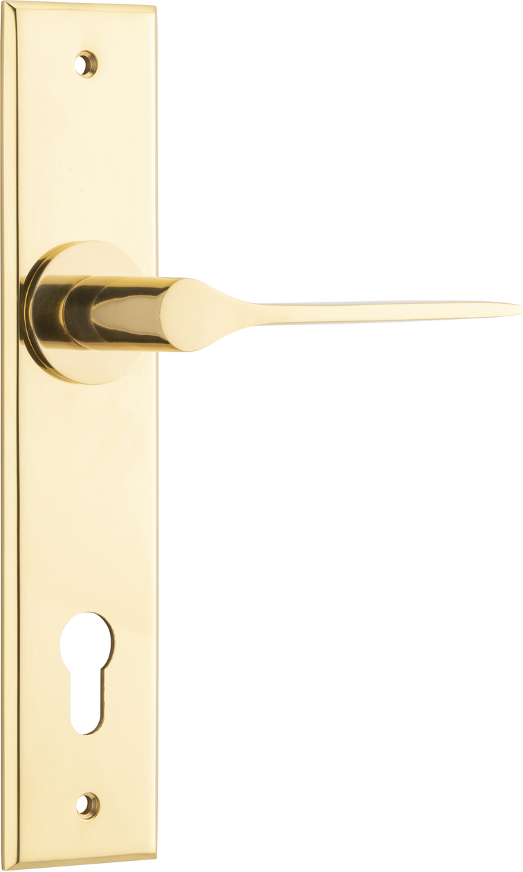 Como Lever - Chamfered Backplate
