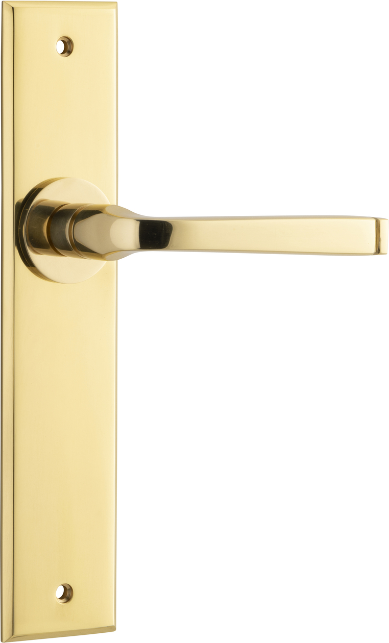 10288 - Annecy Lever - Chamfered Backplate - Polished Brass - Passage