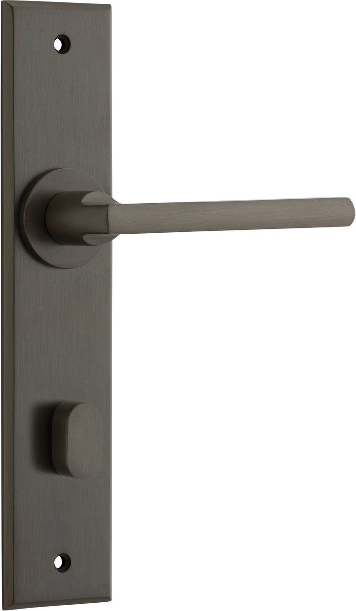 10782P85 - Baltimore Lever - Chamfered Backplate - Signature Brass - Privacy