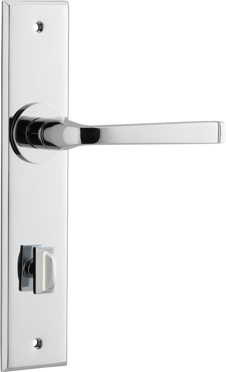 11788P85 - Annecy Lever - Chamfered Backplate - Polished Chrome - Privacy