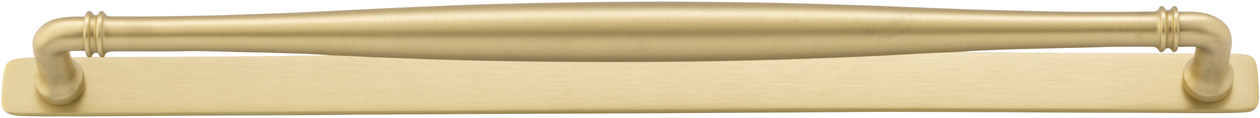 17108B - Sarlat Cabinet Pull with Backplate - CTC450mm - Brushed Gold PVD