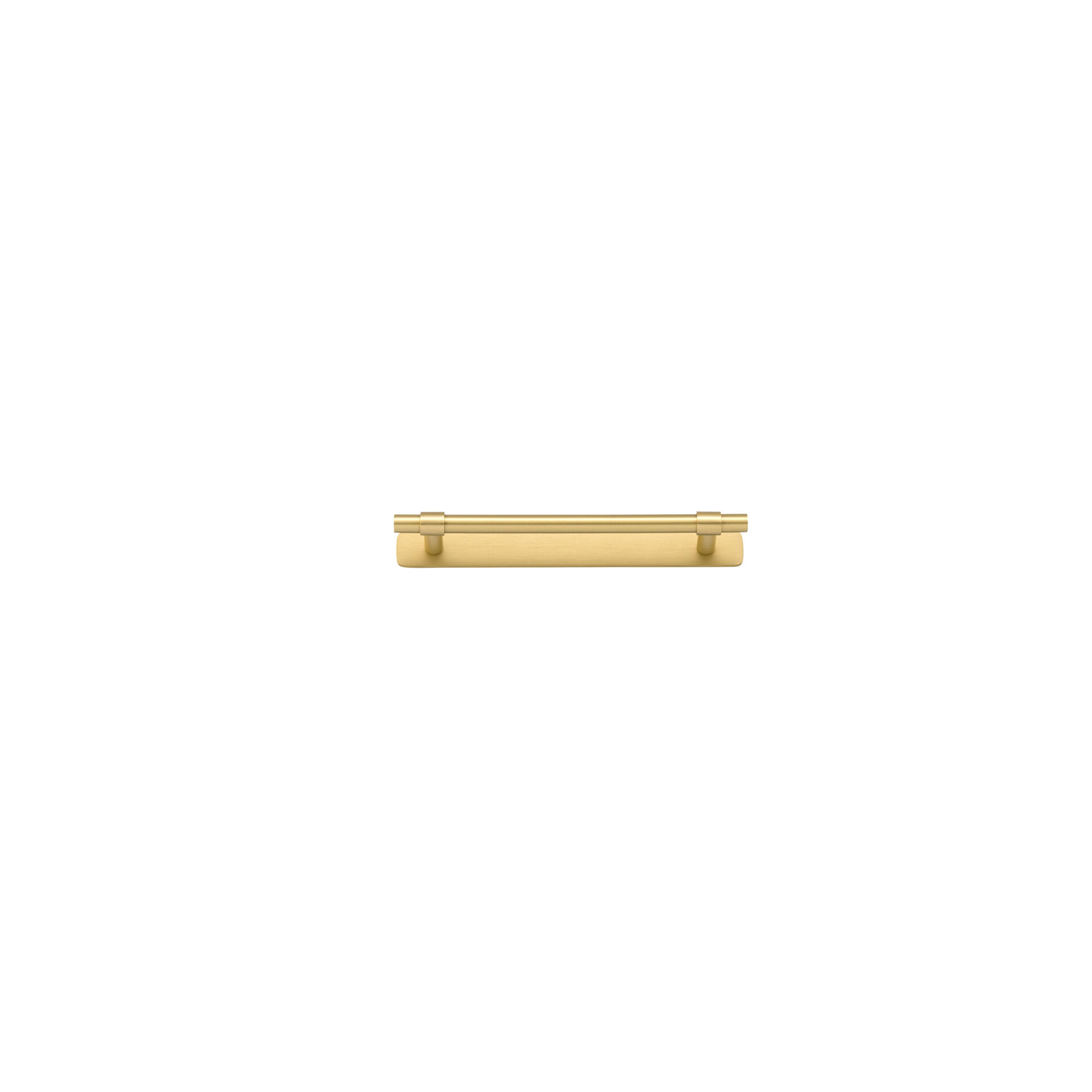 17153B - Helsinki Cabinet Pull with Backplate- CTC160mm - Brushed Gold PVD