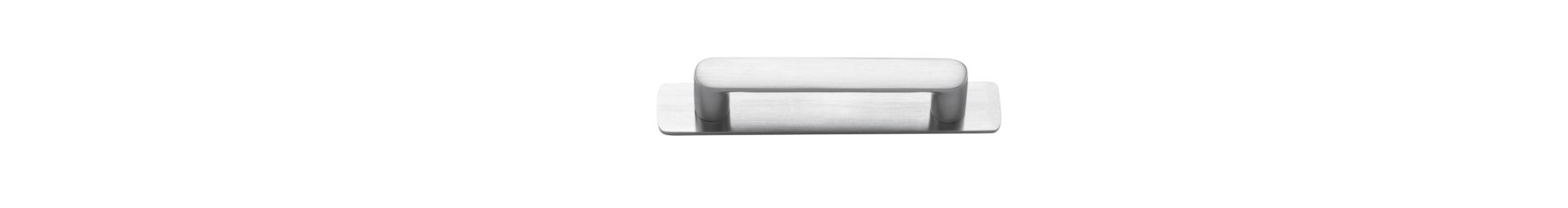20945B - Osaka Cabinet Pull with Backplate - CTC96mm - Brushed Chrome