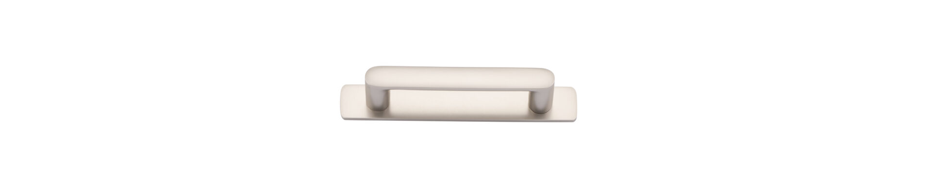 20949B - Osaka Cabinet Pull with Backplate - CTC96mm - Satin Nickel