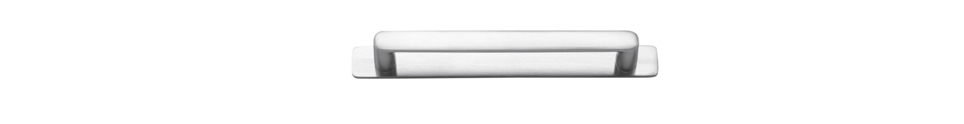 20965B - Osaka Cabinet Pull with Backplate - CTC160mm - Brushed Chrome