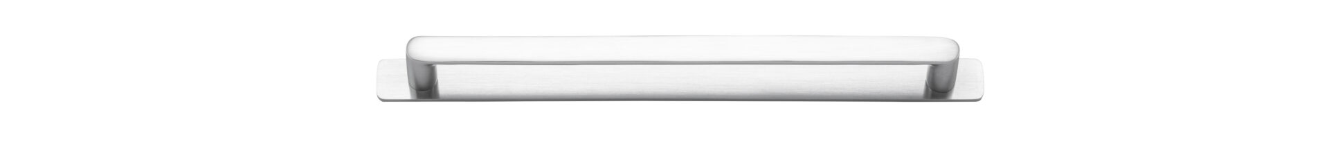 20975B - Osaka Cabinet Pull with Backplate - CTC256mm - Brushed Chrome