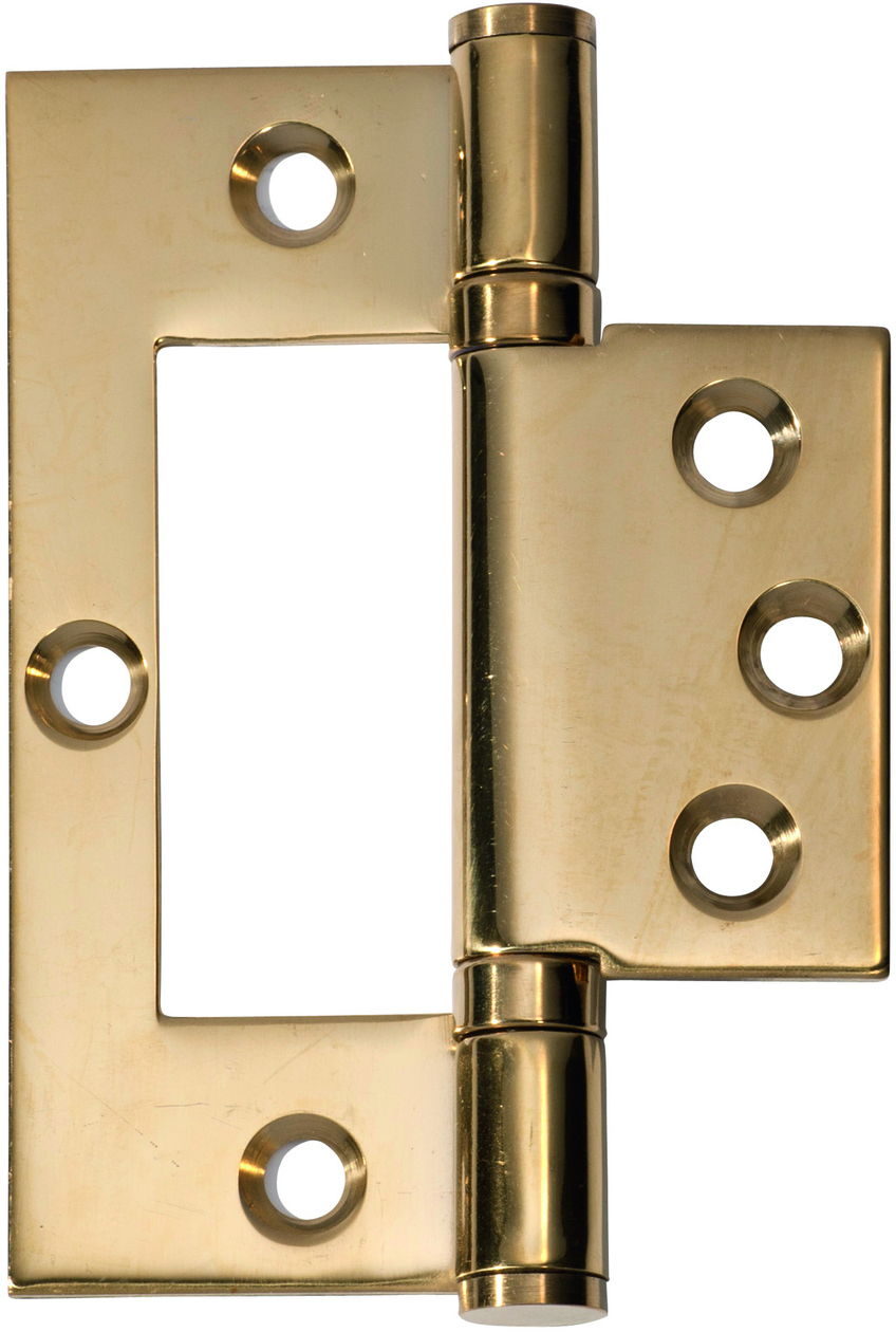 2497 - Hirline Hinge - H100xW49mm - Polished Brass