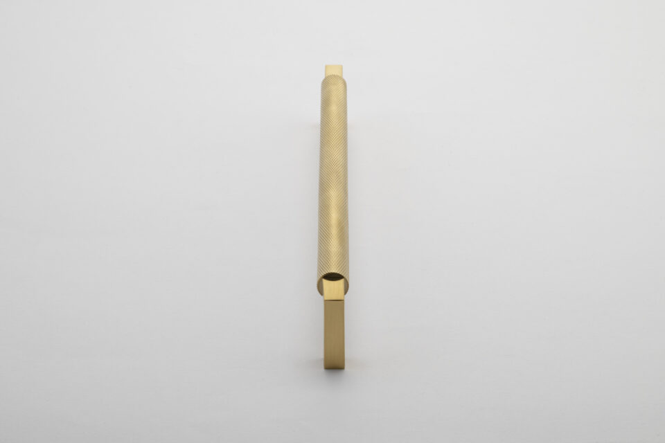 22130B - Brunswick Cabinet Pull with Backplate  - CTC320mm - Brushed Gold PVD