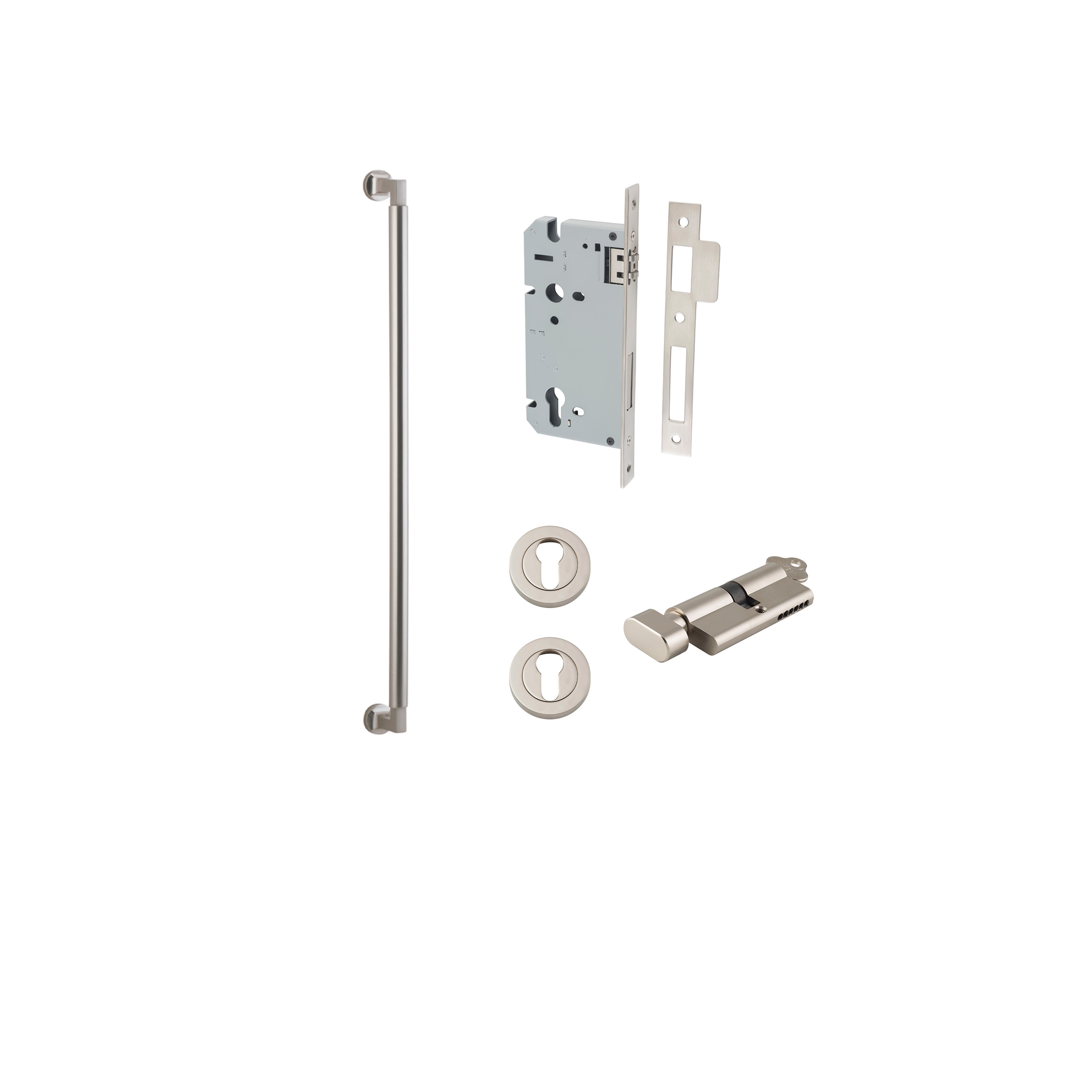 Lock Pull Kit Berlin Pull Handle - 600mm Entrance Kit with Separate High Security ...