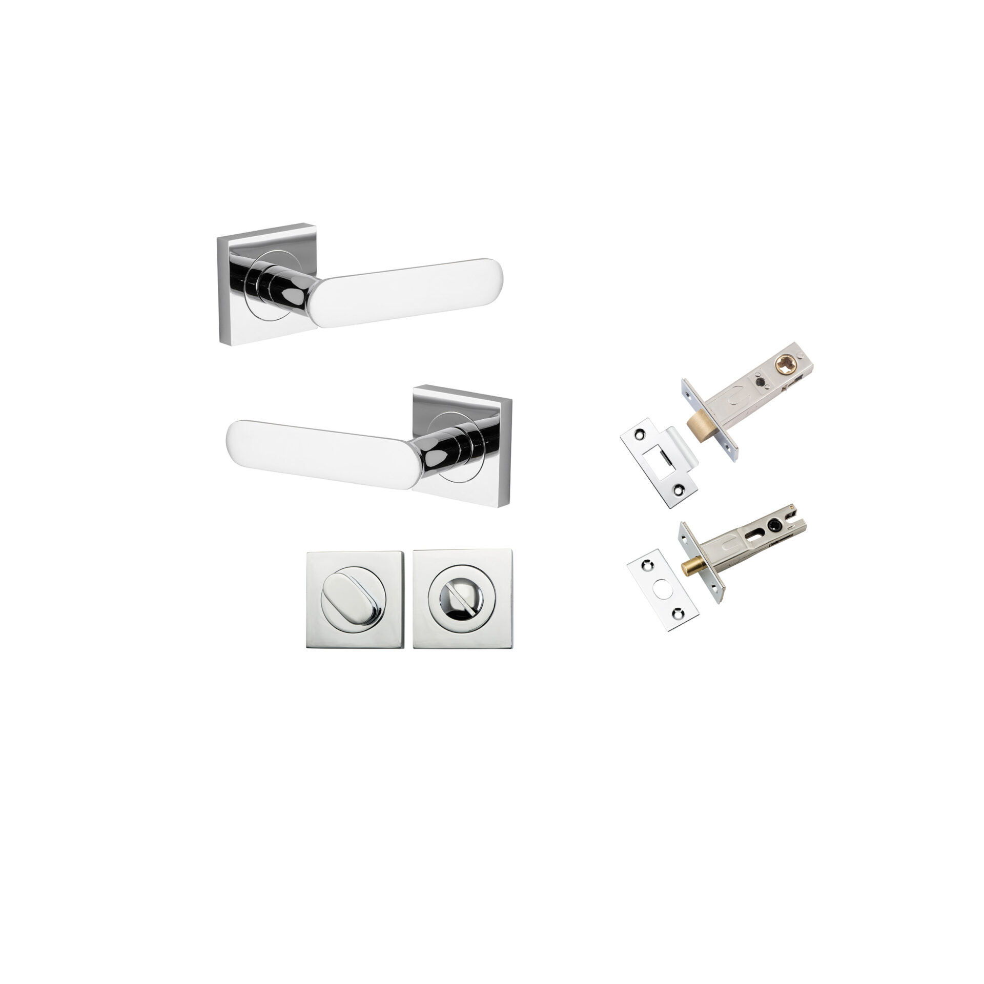 Bronte Lever - Square Rose Privacy Kit with Privacy Turn with Separate Privacy Turn
