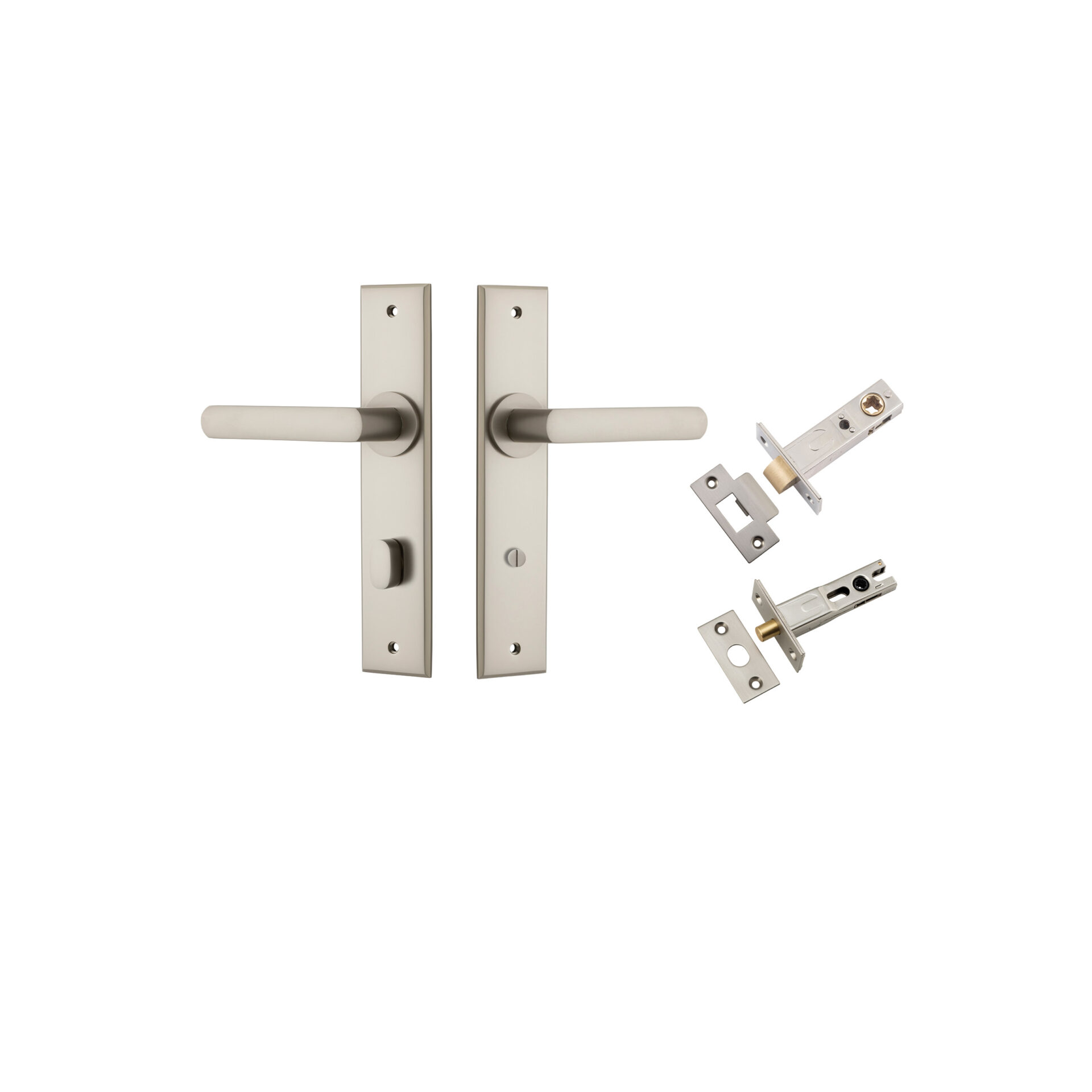 Osaka Lever - Chamfered Backplate Privacy Kit with Privacy Turn