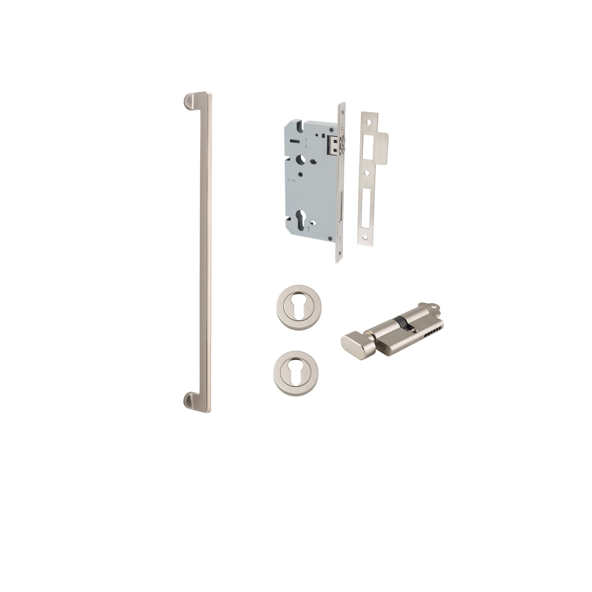 Baltimore Pull Handle - 600mm Entrance Kit with Separate High Security Lock