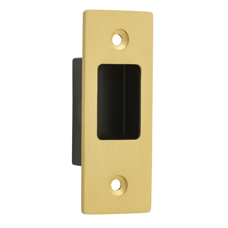 17180 - Sliding Door Edge Pull Rectangular - Brushed Gold PVD